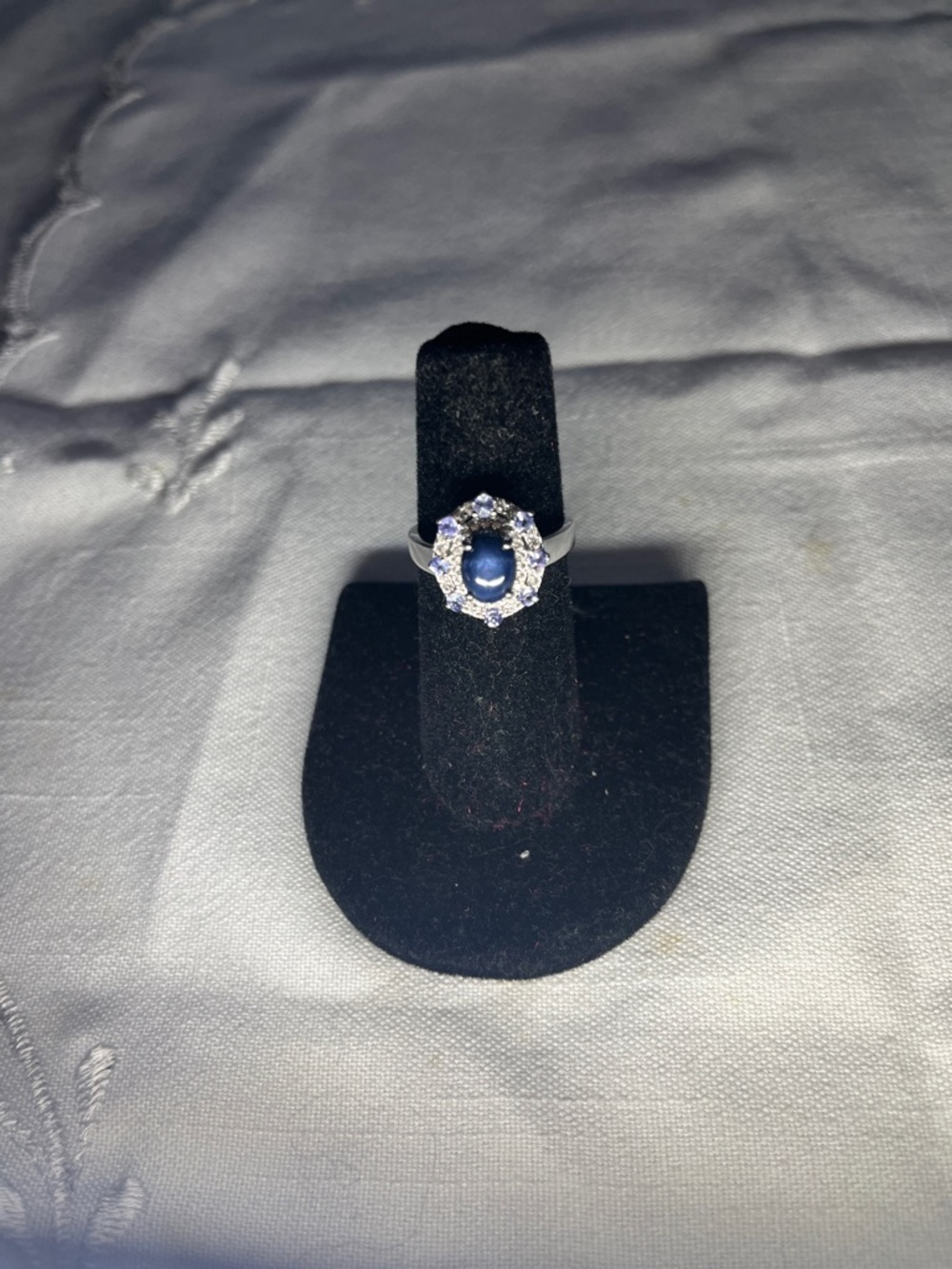 Blue Star Sapphire Ring